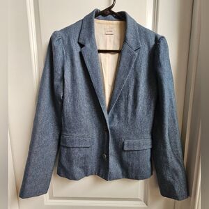 Ulla Johnson blue double button Lined blazer jacket size 8 Luxury Casual Comfy